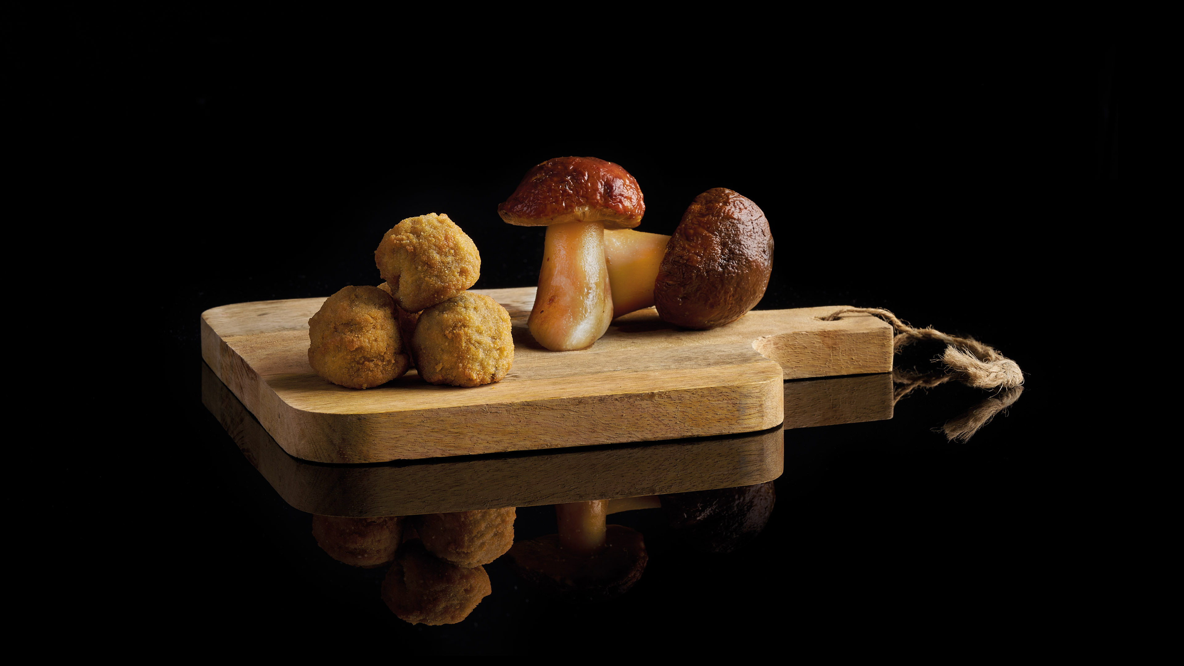 Mushroom Croqueta fried